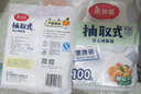 美丽雅抽取式保鲜袋 家用食品级加厚塑料袋蔬菜水果分装袋冰箱整理收纳 3包装（中号200只+大号100只） 实拍图