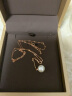周六福珠宝 单颗珍珠项链女款 18K金彩金项链链坠吊坠 KIPB065480母亲节礼物 实拍图