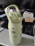 富光清畅保温杯大容量男女士高颜值316不锈钢吸管保温水杯喝水杯子 格林绿 1800ml 实拍图