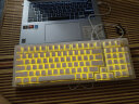 MageGeeMK-STAR 98 有线拼装机械键盘鼠标套装 98键紧凑型机械键鼠套装 电脑电竞游戏机械键盘 白色 黄轴 实拍图