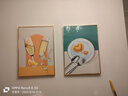 瑞尚（RUISHANG） 餐厅装饰画现代简约静物壁画北欧轻奢饭厅餐桌背景墙挂画 轻奢酒杯A 50*70CM【铝合金框+烤瓷镶钻】 实拍图