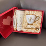 DICAZEE女生高颜值保温杯陶瓷内胆吸管水杯咖啡杯伴手机女朋友生日礼物 珍珠白【陶瓷内胆】520ml 实拍图