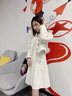 绿夕小香风连衣裙春秋女装2025年新款秋装小个子连衣裙长袖气质名媛 白色 M 实拍图