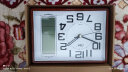 康巴丝（Compas）座钟客厅简约台钟石英钟时尚日历床头钟2991 咖木色 实拍图