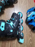 乐秀（ROADSHOW）轮滑鞋儿童专业全套装滑轮冰鞋直排轮滑旱冰鞋男女童RX1GT溜冰鞋 【锁轮款】黑红R8原厂蓝套装 M (32-35适合4-7岁) 实拍图