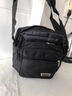 防水牛津布单肩包大容量多层口袋男包斜挎包生意收钱包商务包 黑色【基础款4拉链】 宽20*高25*厚7 cm 实拍图