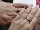 莱绅通灵对戒结婚情侣钻戒男女18K金求婚钻石戒指爱在比利时 【结婚对戒】男款18k玫瑰金 22号 实拍图