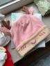 贝娜茜婴儿帽子秋冬季新生儿胎帽纯棉6-12个月春秋薄款婴幼儿套头帽秋季 1102-睡眠小鹿-粉色 0-12个月 帽子+围巾 实拍图