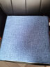 知梦人坐垫记忆棉办公室久坐椅子学生屁股垫慢回弹椅垫凳子座垫餐椅垫 四季麻－靛蓝色 45*45cm（防滑底+绑带） 实拍图