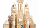 儿童动手动脑木制质积木玩具1-2周岁男孩子婴儿宝宝女孩3-6周岁早教识字玩具 103粒数字汉字积木 实拍图
