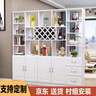 臻酷 隔断柜 酒柜客厅架玄关柜现代简约欧式门厅间厅柜家用屏风 全白色 普通款 两门三抽120*200*30cm 包安装 实拍图