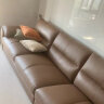 林氏家居真皮沙发客厅头层牛皮欧式沙发小户型皮艺现代轻奢新款沙发PS061 法式复古棕|3.06m 实拍图
