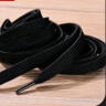 IQGD 2双装帆布鞋带休闲运动鞋篮球扁平鞋绳经典 黑色 90cm 实拍图