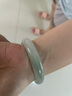 千载一玉石英岩玉手镯 女款正装金丝玉镯子天山翠镯子 浓郁飘花约57-58毫米 实拍图