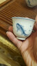 恒铭昌手绘功夫茶杯个人品茗杯茶碗陶瓷主人单杯普洱杯子 斗笠杯手绘青花鲤鱼  实拍图