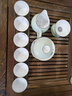 天城一品 功夫茶具套装陶瓷手绘盖碗茶杯组合家用景德镇彩青花瓷中式 荷韵出窕-茶具套装 实拍图