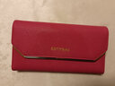 班亚奴（banyanu）钱包女长款三折2025新款女士皮夹时尚真皮大容量多卡位品牌钱夹 玫红色-防盗刷 实拍图