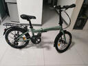 凤凰（Phoenix）折叠车自行车成人男女款超轻便携可放后备箱20寸迷你小型变速单车 20寸铝架【禧玛诺变速】凤飞白 实拍图