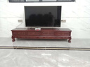 祥瑞嘉缘菠萝格实木电视柜中式小户型客厅地柜古典雕花储物金花梨木电视柜 花梨色 1.4米*宽42*高41 实拍图