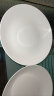 红牡丹 纯白骨瓷餐具陶瓷碗盘碟白色泡面碗家用米饭碗中式釉下彩碗筷 纯白8英寸深盘4个装 实拍图