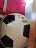 红双喜（DHS）足球大学儿童成人男训练比赛用球舒适真皮脚感高弹耐磨室外室内球 5#黑白版+气针气筒球包 实拍图