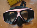 WATERTIME /水川 潜水镜成人近视泳镜浮潜面罩防抢水潜水面镜大框浮潜装备 粉黑色 实拍图