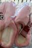 安尚芬新款棉拖鞋男士秋冬季简约居家居软底室内外穿防滑半包跟拖女士 粉色 38-39 实拍图
