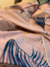 嫚熙（EMXEE）月子服孕妇睡衣哺乳睡衣产后家居服外出套装 180g猫咪款蓝色【两件套】 M【合适85-125斤 Supima棉】 实拍图