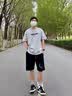 啄木鸟（TUCANO）华夫格短裤男夏季薄款大码运动裤潮流直筒宽松学生男女同款五分裤 五角星黑+半球灰主(主图款) XL(115斤到140斤) 实拍图