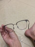 简丹（JIANDAN） 眼镜框近视可配度数钛架显脸小墨镜夹片办公室男女猫耳半框超轻 【镜框】CH5166 黑银色 单镜框+模型镜片 实拍图