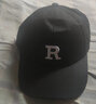 罗维利特帽子男夏天鸭舌帽女情侣百搭遮阳棒球帽情侣款男女通用 R款黑色 均码 54-60 实拍图