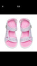 Skechers斯凯奇女童包头凉鞋夏季童鞋儿童公主鞋婴儿魔术贴闪灯鞋302965L 实拍图