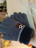 浪莎浪莎儿童保暖手套小足球秋冬季宝宝五指男女童小学生全指 实拍图