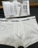 Calvin Klein CK 男士平角内裤套装 3条装 送男友礼物 U2664G 100白色 M  晒单实拍图