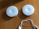 鸿视 led人体感应灯充电床头卧室家用全自动不插电声控光控壁灯小夜灯 【发2个】双色（升级款900毫安） 实拍图
