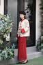 舒芳蝶（shufangdie）新中式国风连衣裙女装2026秋冬季新款复古提花外套旗袍裙两件套装 旗袍连衣裙 M 实拍图