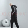 阿迪达斯 （adidas）羽绒服男女秋冬保暖外套加厚长款高充绒量羽绒服 黑/白01T S 实拍图
