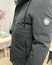 鸭鸭（YAYA）羽绒服男中长厚款连帽保暖中老年冬季休闲外套DYJ17B0180黑色170 实拍图