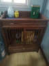瑞呈堂（RUICHENGTANG） 新中式实木茶水柜 餐边柜办公室茶水柜实木边柜茶室茶水台烧水壶 老榆木推拉门茶水柜60*40*70高 实拍图