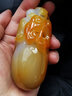 金玉兰香天然玛瑙貔貅把玩件玉石手把冰种红玉髓手玩件男士把玩件 约89*53*43mm 实拍图