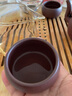 吟艺阁 原矿老紫泥品茗杯宜兴纯全手工紫砂品茗杯喝茶水小杯子 55ml 实拍图