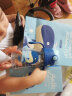 杯具熊（BEDDYBEAR） 儿童吸管杯夏季学饮杯宝宝训练饮水杯带手柄杯子tritan塑料杯 蓝鲸鱼（学饮杯-咬合） 380ml 实拍图