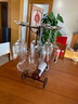 格娜斯（CRISTALGLASS）红酒杯套装家用6只水晶葡萄酒杯醒酒器欧式高端高脚杯架子酒具 马车架+带把醒酒+酒杯 400ml 6只 实拍图