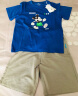 迪士尼（Disney）童装男女童速干中裤短袖t恤套装儿童两件套2024夏季新款运动服 星光紫 140 实拍图