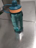 富光运动水杯大容量塑料杯水杯男太空杯户外便携高温耐热大号水杯子 苍山绿【3倍加厚+滤网】 1000ml 实拍图