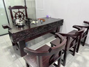 冠私（Guansi）老船木实木茶桌新中式家用茶桌椅组合办公室茶桌茶台烧水壶一体桌 1.8米龙骨单桌【可选棋盘款】 实拍图