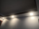 雷士（NVC）LED筒灯家用客厅吊顶灯嵌入式孔灯天花走廊过道灯 4W 金色-三挡调色 开孔75-85MM 实拍图
