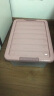 品彩透明床底收纳箱盒带滑轮特大号扁平整理箱塑料被子衣物储物箱有盖 透明紫色 标准号 实拍图
