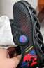 鸿星尔克（ERKE）童鞋男童大网孔透气跑鞋缓震儿童休闲鞋正黑/大学红27 实拍图