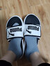 彪马（PUMA）黑白透气魔术贴拖鞋男女家居外穿休闲凉鞋ROYALCAT372280 白-黑色-02 42 实拍图